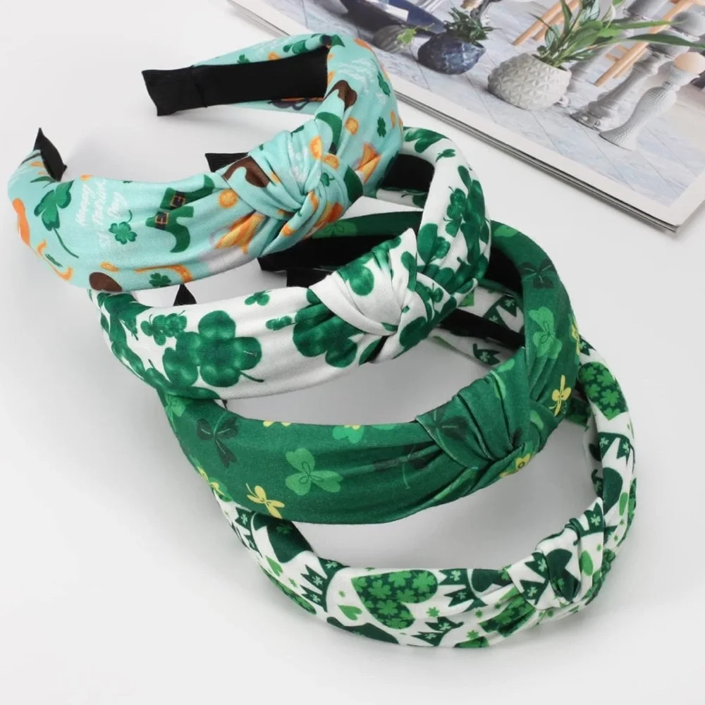 ☘️ SHAMROCK HEADBAND | Knotted Top | ST PATRICK’S Day! - Picture 10 of 10